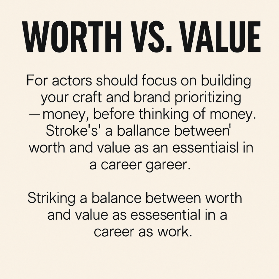 worth vs value for actors